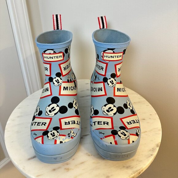 HUNTER x DISNEY Mickey Mouse Rain Boots in Multi Size US 8 / UK 6 - Picture 3 of 8